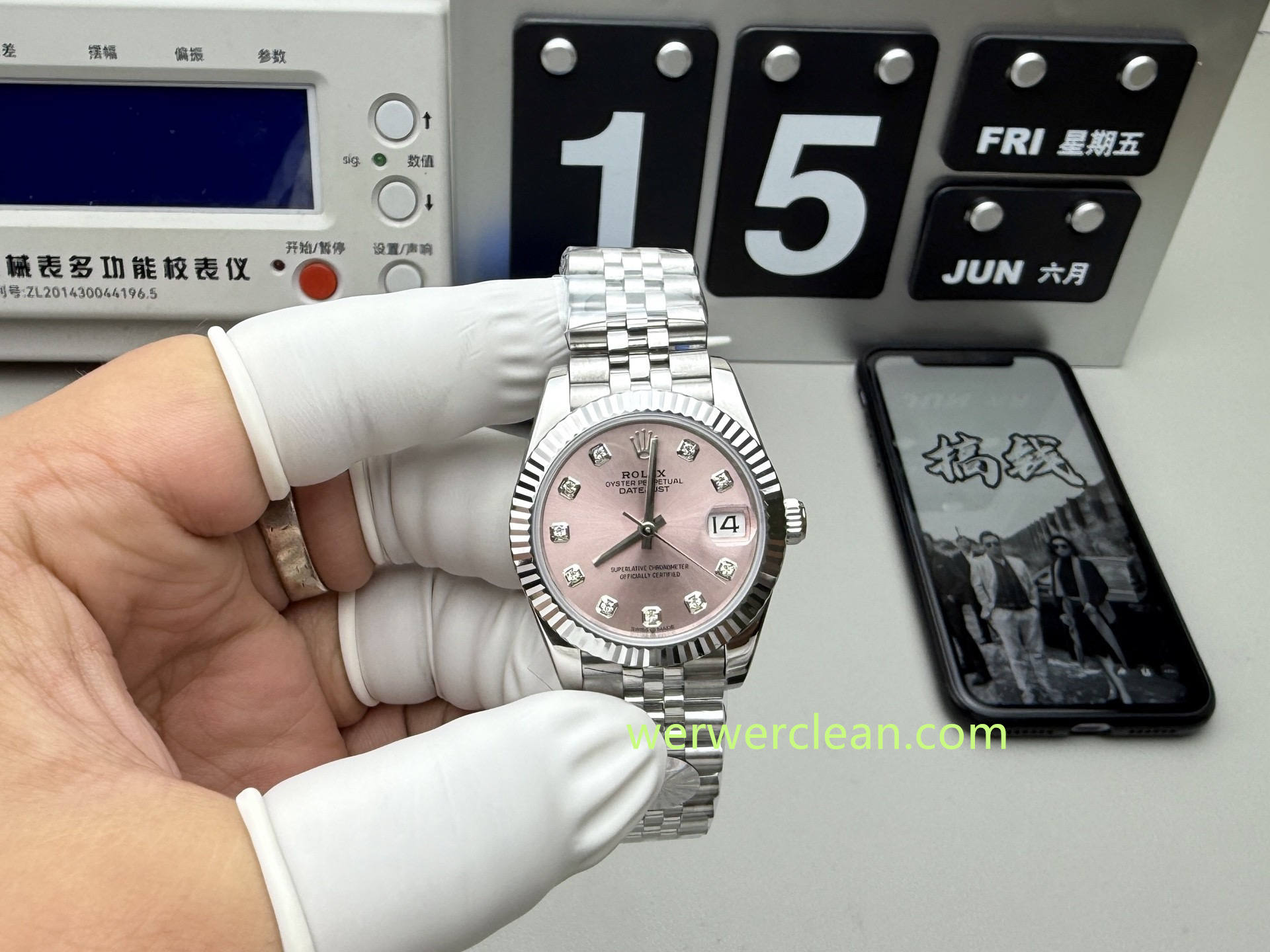 A+ Factory Rolex Datejust 31 m278274-0032 Pink Diamond Dial 31mm Fluted Bezel Automatic Ladies Watch