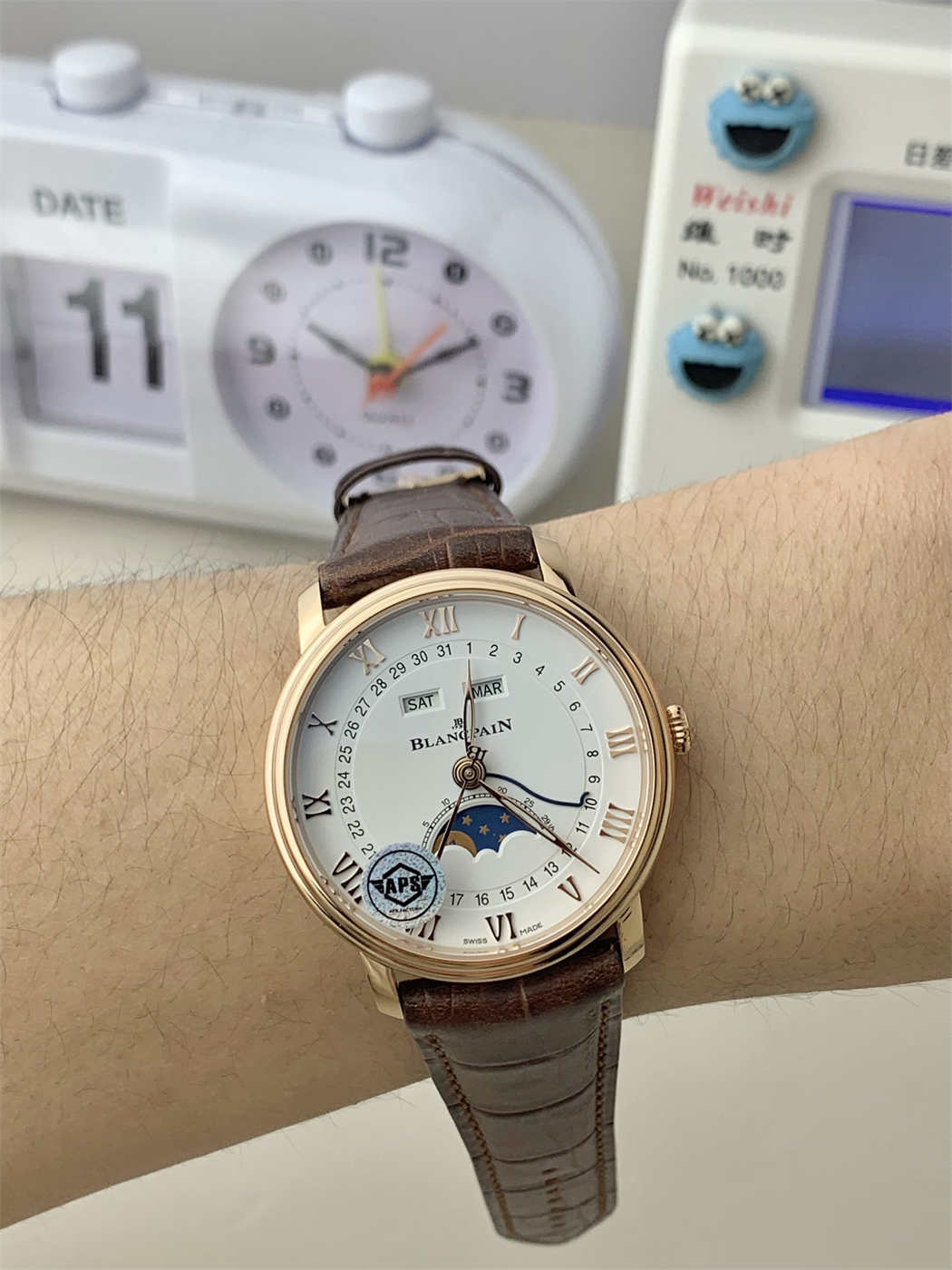 Blancpain Villeret 6654 Moonphase (Rose Gold) – APS Factory Clone 6654 Movement