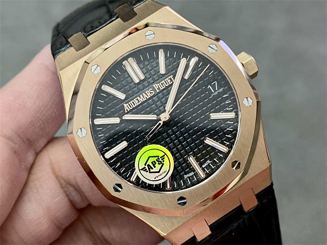 APS Factory Audemars Piguet 15510 Rose Gold Edition – Royal Oak 41mm Black Dial