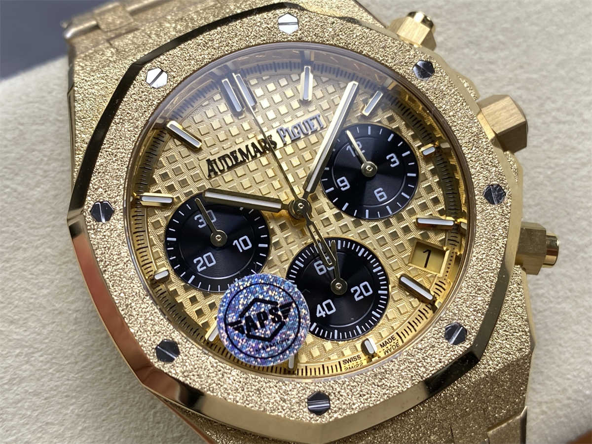 Audemars Piguet 26240 Replica – APS Frosted Gold Royal Oak Chronograph