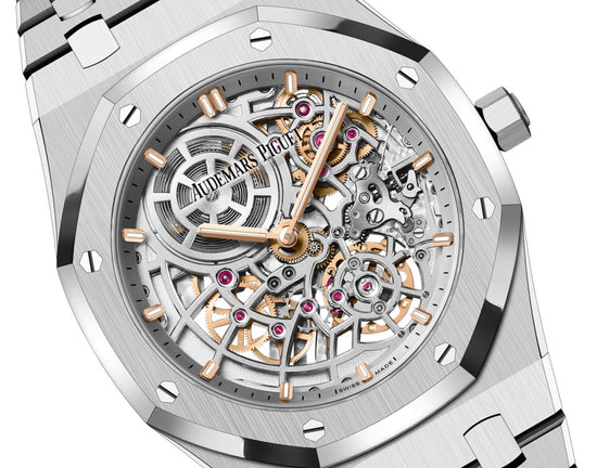 Audemars Piguet Replica Watch Royal Oak "JUMBO" EXTRA-THIN OPENWORKED "50TH ANNIVERSARY" 16204ST.OO.1240ST.01