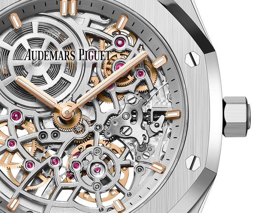 Audemars Piguet Replica Watch Royal Oak "JUMBO" EXTRA-THIN OPENWORKED "50TH ANNIVERSARY" 16204ST.OO.1240ST.01