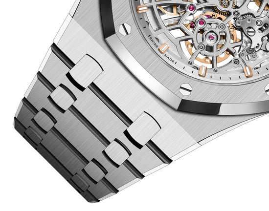 Audemars Piguet Replica Watch Royal Oak "JUMBO" EXTRA-THIN OPENWORKED "50TH ANNIVERSARY" 16204ST.OO.1240ST.01