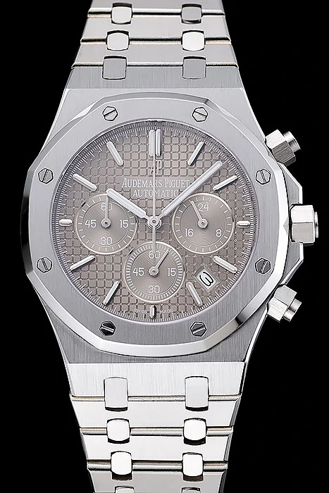 Audemars Piguet Royal Oak Chronograph Grey Dial Stainless Steel Bracelet new124874