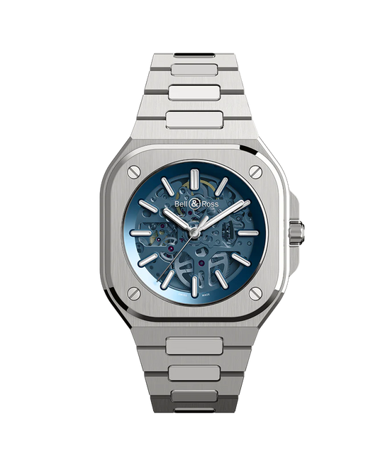 Bell  & Ross BR 05 Skeleton Blue, Stainless Steel, 40mm, BR05A-BLU-SKST/SST