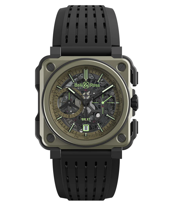 Bell  & Ross BR-X1 Military Chronograph, High Resistant Titanium, 45mm, BRX1-CE-TI-MIL