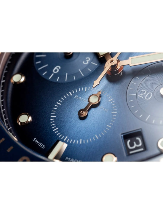 Blancpain Replica Watch Fifty Fathoms Bathyscaphe Chronographe Flyback, 18k Red Gold, 43mm, 5200-3640-O52A