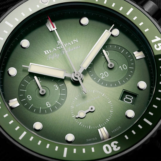 Blancpain Replica Watch Fifty Fathoms Bathyscaphe Chronographe Flyback, Black ceramic, 43.6mm, 5200-0153-NABA