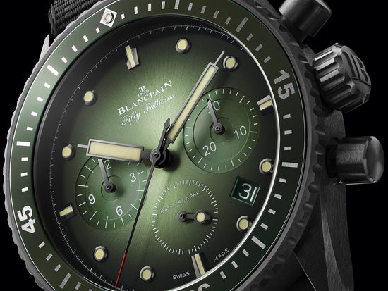 Blancpain Replica Watch Fifty Fathoms Bathyscaphe Chronographe Flyback, Black ceramic, 43.6mm, 5200-0153-NABA
