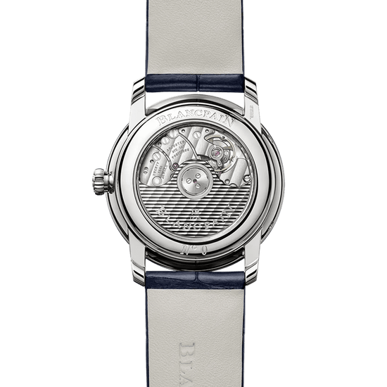 Blancpain Replica Watch Villeret Quantième Phases de Lune, Stainless Steel and Diamonds, 33.2mm, 6126-4628-55B