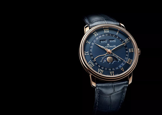 Blancpain Replica Watch Villeret Ultra Slim Moonphase and Complete Calender, 18k Red Gold, 40 mm, 6654-3640-55B