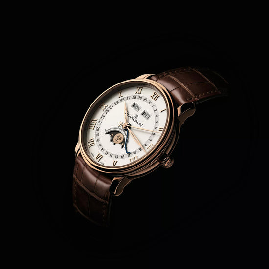 Blancpain Replica Watch Villeret Ultra Slim Moonphase and Complete Calender, 18k Red Gold, 40 mm, 6654-3642-55B