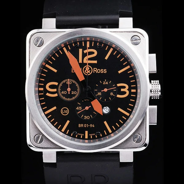 BR01 94 Black Orange Dial new57496