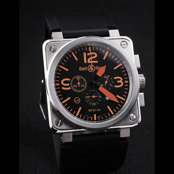 BR01 94 Black Orange Dial new57496