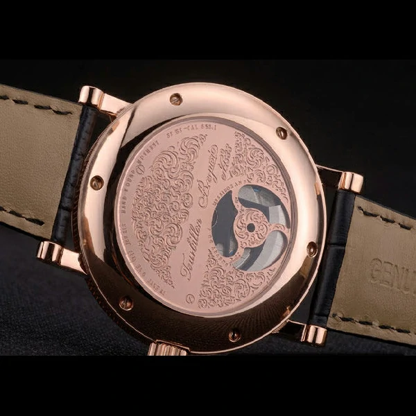 Breguet Classique Complications Rose Gold Case Black Leather Strap new59064