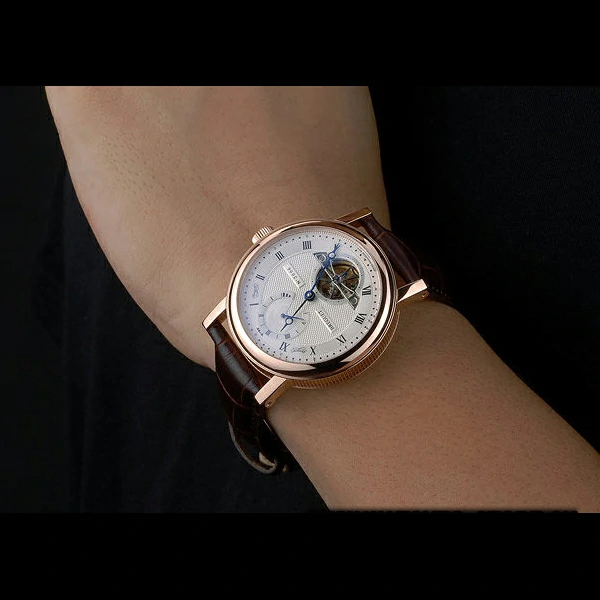 Breguet Classique Complications Rose Gold Case Dark Brown Leather Strap new59062