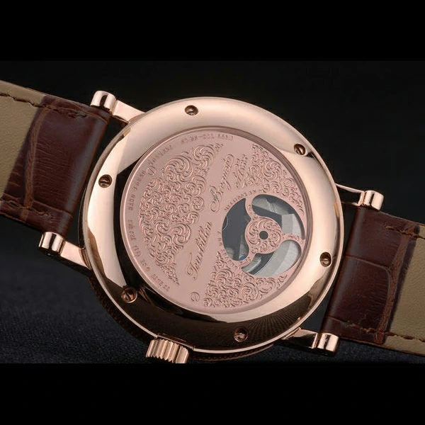 Breguet Classique Complications Rose Gold Case Dark Brown Leather Strap new59062