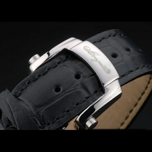Breguet Classique Complications Stainless Steel Case Black Leather Strap new59066