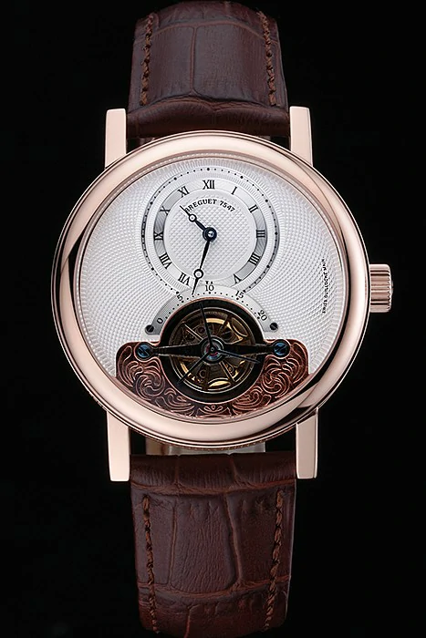 Breguet Classique Grande Complication Tourbillon Gold Case White Dial Brown Leather Strap new118731