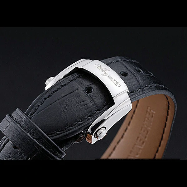 Breguet Classique Grande Complication Tourbillon Silver Case Black Dial Black Leather Strap new60109