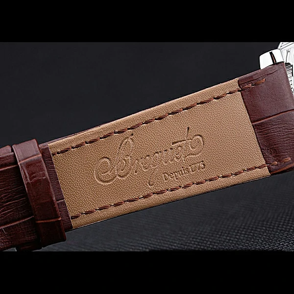 Breguet Classique Grande Complication Tourbillon Silver Case White Dial Brown Leather Strap new60107