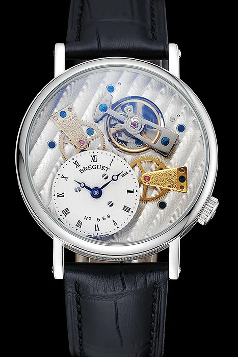 Breguet Tradition Grande Complication Silver Case Black Leather new124880