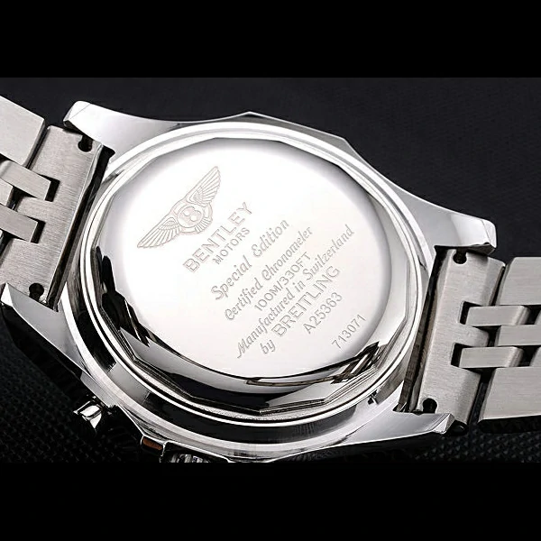 Breitling Bentley 6.75 Speed Black Dial Stainless Steel Case And Bracelet new60112