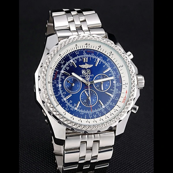 Breitling Bentley 6.75 Speed Blue Dial Stainless Steel Case And Bracelet new60111