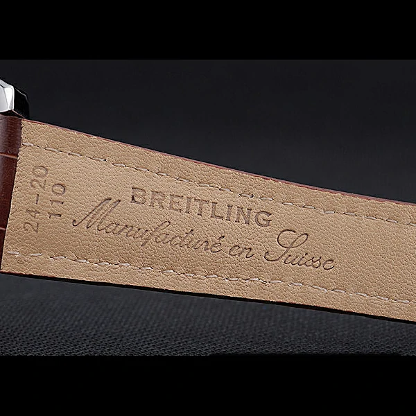Breitling Bentley GT Racing White Dial Stainless Steel Case Brown Leather Bracelet new60126