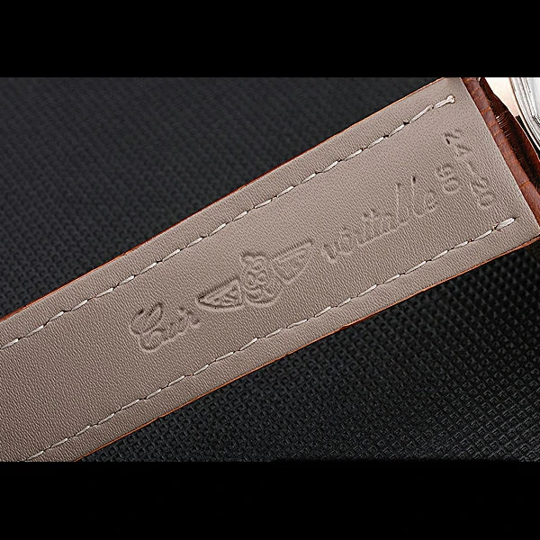 Breitling Bentley Motors Speed Gold Case White Dial Brown Leather Bracelet new60129