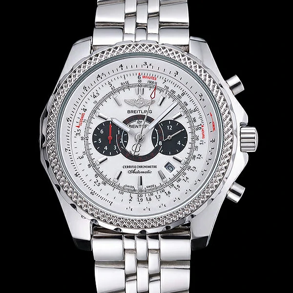 Breitling Bentley Supersports White Dial Stainless Steel Case And Bracelet new60117
