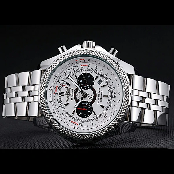 Breitling Bentley Supersports White Dial Stainless Steel Case And Bracelet new60117