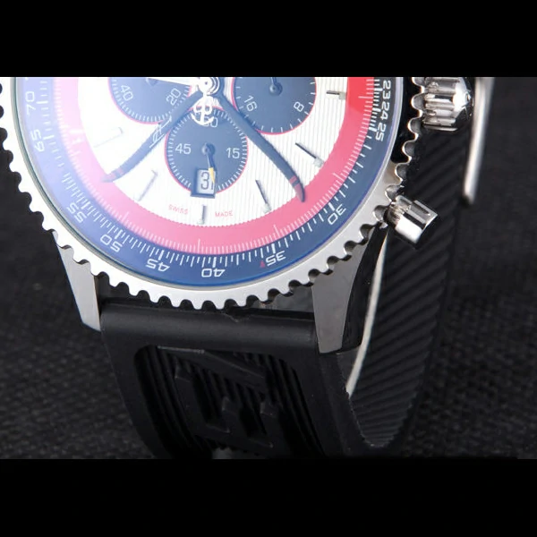 Breitling Certifie Black Rubber Strap Beige Dial Chronograph new59088