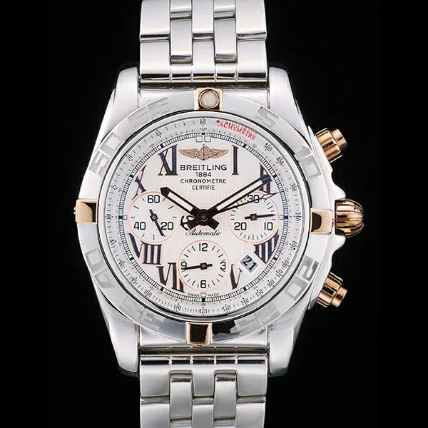 Breitling Certifie Stainless Steel Bezel White Dial new59235