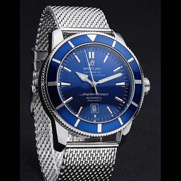 Breitling Certifie SuperOcean Blue Dial Blue Tachymeter new58560