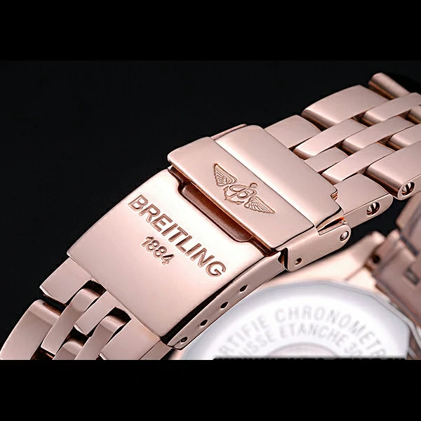 Breitling Chronomat 44 White Dial Rose Gold Bracelet new60407