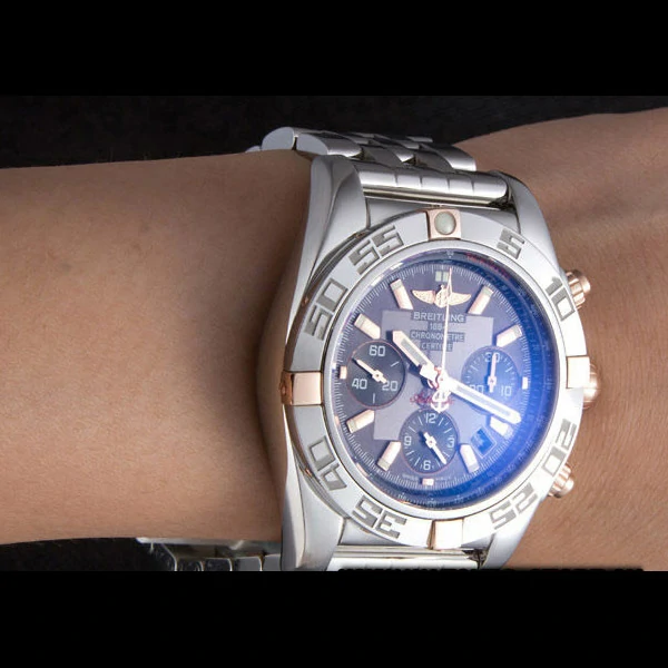 Breitling Chronomat Blue Dial with Stainless Steel Strap new59612