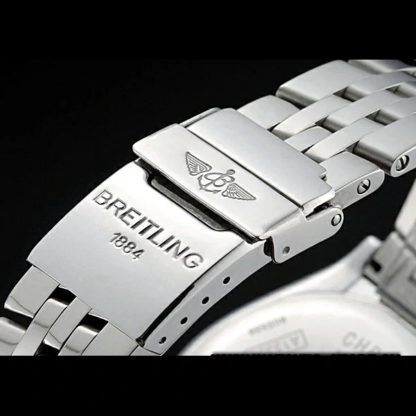 Breitling Chronomat Certifie Black Dial Stainless Steel Bracelet new60320