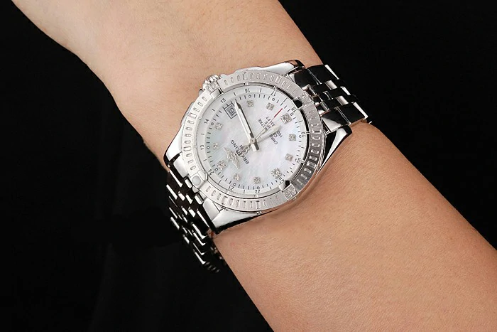 Breitling Colt Lady Pearl Dial Diamond Hour Marks Stainless Steel Case And Bracelet new122889