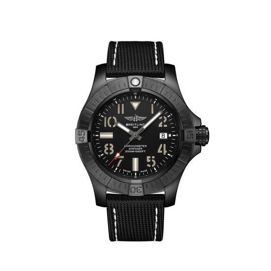 Breitling Replica Watch Avenger Automatic 45 Seawolf Night Mission DLC-Coated Titanium V17319101B1X1