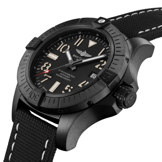 Breitling Replica Watch Avenger Automatic 45 Seawolf Night Mission DLC-Coated Titanium V17319101B1X1