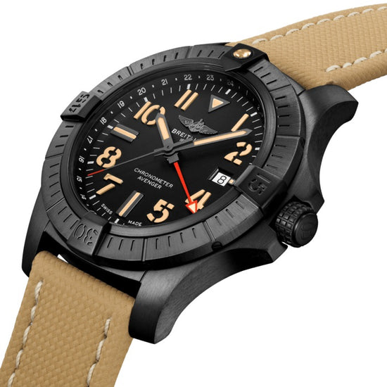Breitling Replica Watch Avenger Automatic GMT 45 Night Mission DLC-Coated Titanium V32395101B1X1
