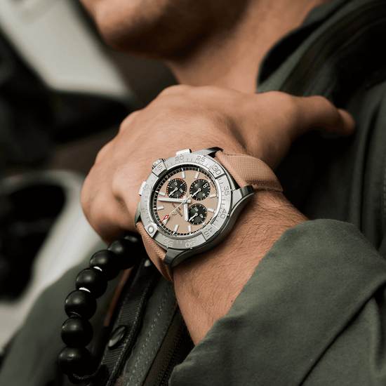 Breitling Replica Watch Avenger B01 Chronograph 44, Stainless Steel, AB0147101A1X1