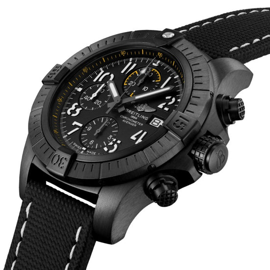Breitling Replica Watch Avenger Chronograph 45 Night Mission DLC-Coated Titanium V13317101B1X1