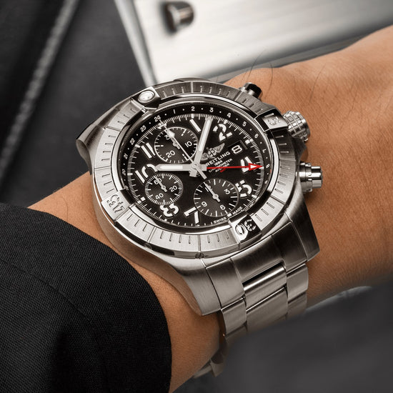 Breitling Replica Watch Avenger Chronograph GMT 45, Stainless Steel, A24315101B1A1