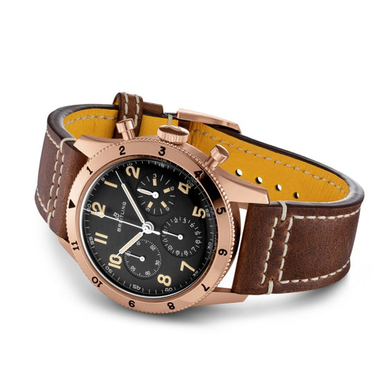 Breitling Replica Watch AVI 1953 Edition 18k Red Gold RB0920131B1X1