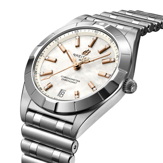 Breitling Replica Watch Chronomat 32, Stainless stee and Diamondsl, A77310101A4A1