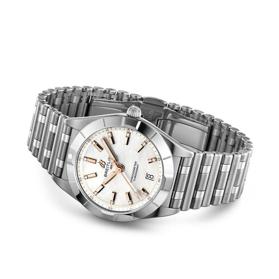 Breitling Replica Watch Chronomat 32, Stainless stee and Diamondsl, A77310101A4A1