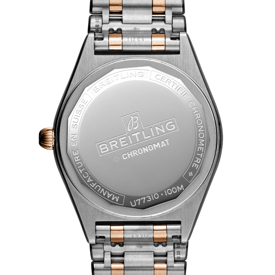 Breitling Replica Watch Chronomat 32, Stainless Steel, 18k Red Gold and 11 Diamonds, U77310101A2U1