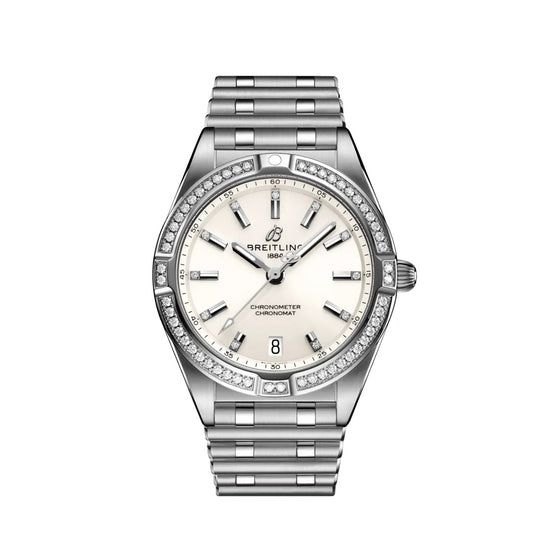 Breitling Replica Watch Chronomat 32, Stainless Steel and Diamond, A77310591A1A1